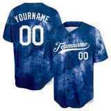 Custom Full Print Design Tie-Dyed Baseball Jersey