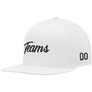 Custom  Hat White-Black