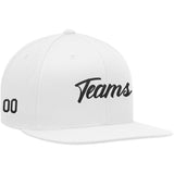 Custom  Hat White-Black