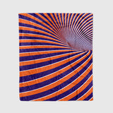 Custom Ultra-Soft Micro Fleece Blanket Purple-Orange