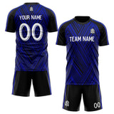 custom soccer set jersey kids adults personalized soccer navy