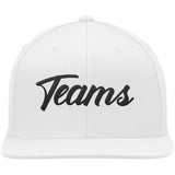 Custom  Hat White-Black