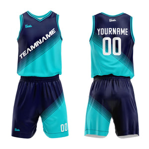 custom basketball suit for adults and kids  personalized jersey teal