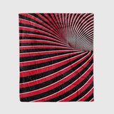 Custom Ultra-Soft Micro Fleece Blanket Black-Red