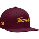 Custom Hat Burgundy-Yellow