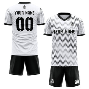 custom soccer set jersey kids adults personalized soccer white