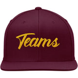 Custom Hat Burgundy-Yellow