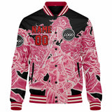 Custom Varsity Jacket Letterman jacket for Men, Women and Youth Pink