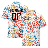 Custom Football Polo Shirts  Add Your Unique Logo/Name/Number Leopard print