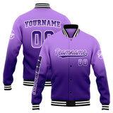 Custom Gradient Varsity Jacket Letterman jacket for Men, Women and Youth Purple