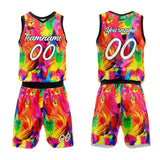 Custom Tie Dyed Feather Basketball Suit for Adults and Kids  Personalized Jersey