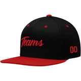 Custom  Hat Black-Red