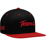 Custom  Hat Black-Red