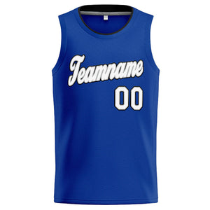 Custom Stitched Basketball Jersey for Men, Women And Kids Royal-White-Gray-Black