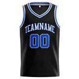 Custom Stitched Basketball Jersey for Men, Women And Kids Black-White-Royal