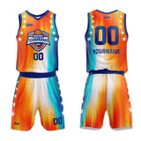 custom streamline basketball suit for adults and kids  personalized jersey blue