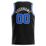 Custom Stitched Basketball Jersey for Men, Women And Kids Black-White-Royal