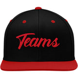 Custom  Hat Black-Red