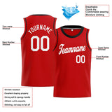 Custom Stitched Basketball Jersey for Men, Women And Kids Red-White-Black