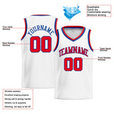 Custom Stitched Basketball Jersey for Men, Women And Kids White-Red-Royal