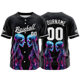 Custom Baseball Jersey Personalized Baseball Shirt for Men Women Kids Youth Teams Stitched and Print Blue