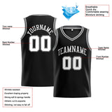 Custom Stitched Basketball Jersey for Men, Women And Kids Black-White-Gray