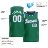 Custom Stitched Basketball Jersey for Men, Women And Kids Kelly Green-White-Royal