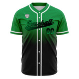 Custom Gradient Baseball Jerseys Personalized Name Number Logo