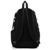 Customize White Black Sports Backpacks Featuring Personalized Names, Numbers and Logos