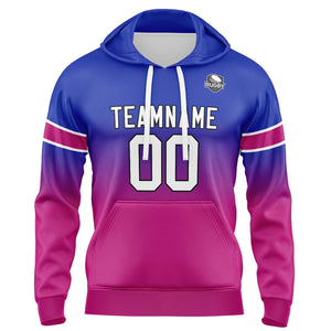 Custom Gradient Hoodie For Man Woman Girl Boy Print Your Logo Name Number Royal&Rose