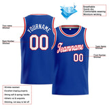 Custom Stitched Basketball Jersey for Men, Women And Kids Royal-White-Red