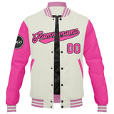 Custom Varsity Jacket Letterman jacket for Men, Women and Youth Pink