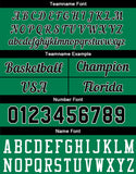 Custom Basketball Jersey Green-Black