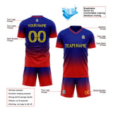 Custom Soccer Uniform Jersey Kids Adults Personalized Set Jersey Shirt Red