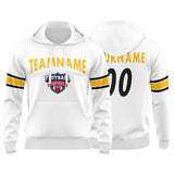 Custom Sweatshirt Hoodie For Men Women Girl Boy Print Your Logo Name Number White&Black&Yellow