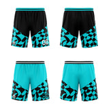 Custom Reversible Basketball Suit for Adults and Kids Personalized Jersey Black&Teal