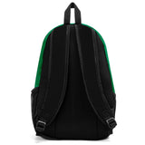 Customize White Green Sports Backpacks Featuring Personalized Names, Numbers and Logos