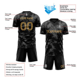 Custom Soccer Uniform Jersey Kids Adults Personalized Set Jersey Shirt Black