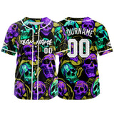 Custom Baseball Jersey Personalized Baseball Shirt for Men Women Kids Youth Teams Stitched and Print Yellow&Purple