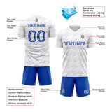 Custom Soccer Uniform Jersey Kids Adults Personalized Set Jersey Shirt White