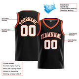 Custom Stitched Basketball Jersey for Men, Women And Kids Black-White-Orange-Purple