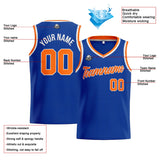 Custom Stitched Basketball Jersey for Men, Women  And Kids Royal-Orange