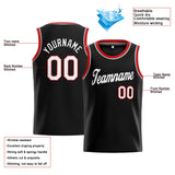 Custom Stitched Basketball Jersey for Men, Women And Kids Black-White-Red