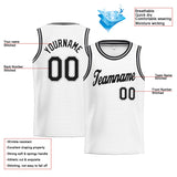 Custom Stitched Basketball Jersey for Men, Women And Kids White-Blck-Gray