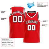 Custom Stitched Basketball Jersey for Men, Women And Kids Red-White-Black