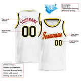 Custom Stitched Basketball Jersey for Men, Women And Kids White-Red-Black-Yellow