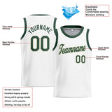 Custom Stitched Basketball Jersey for Men, Women And Kids White-Green-Cream