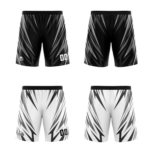 Custom Triangle Black Reversible Basketball Suit for Adults and Kids Personalized Jersey