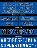 Custom Basketball Jersey Royal-Black