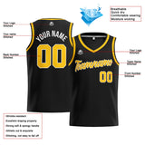 Custom Stitched Basketball Jersey for Men, Women  And Kids Black-Yellow